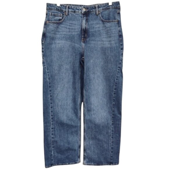 Old Navy Extra High-Rise Wide Leg Secret-Smooth Pocket Jeans Size 16 - Picture 1 of 7